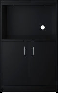 Summit Appliance CWM1ADA 2-Door Microwave Cabinet, Black; ADA Compliant Height; 2-Door Cabinet with Removable Shelving; 12.5 H x