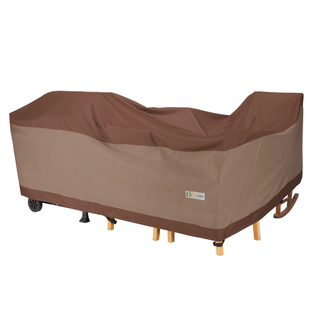 Duck Covers UGP1027229 Ultimate General Purpose Furniture Cover, 100 W x 70 D x 29 H, Mocha Cappuccino, Outdoor Furniture Cover