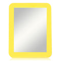 Magnetic Locker Mirror, 5x7 Real Glass Small Mirrors for Locker with Magnetic Backing, for School Locker, Bathroom, Household Re