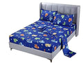 SDIII 4PCS Cute Dinosaur Sheet Set Twin, Soft Microfiber Bed Sheets for Kids Girls Boys and Dino Lovers