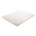 deflecto CM14233 SuperMat Frequent Use Chair Mat, Medium Pile Carpet, Beveled, 45x53 w/Lip, Clear