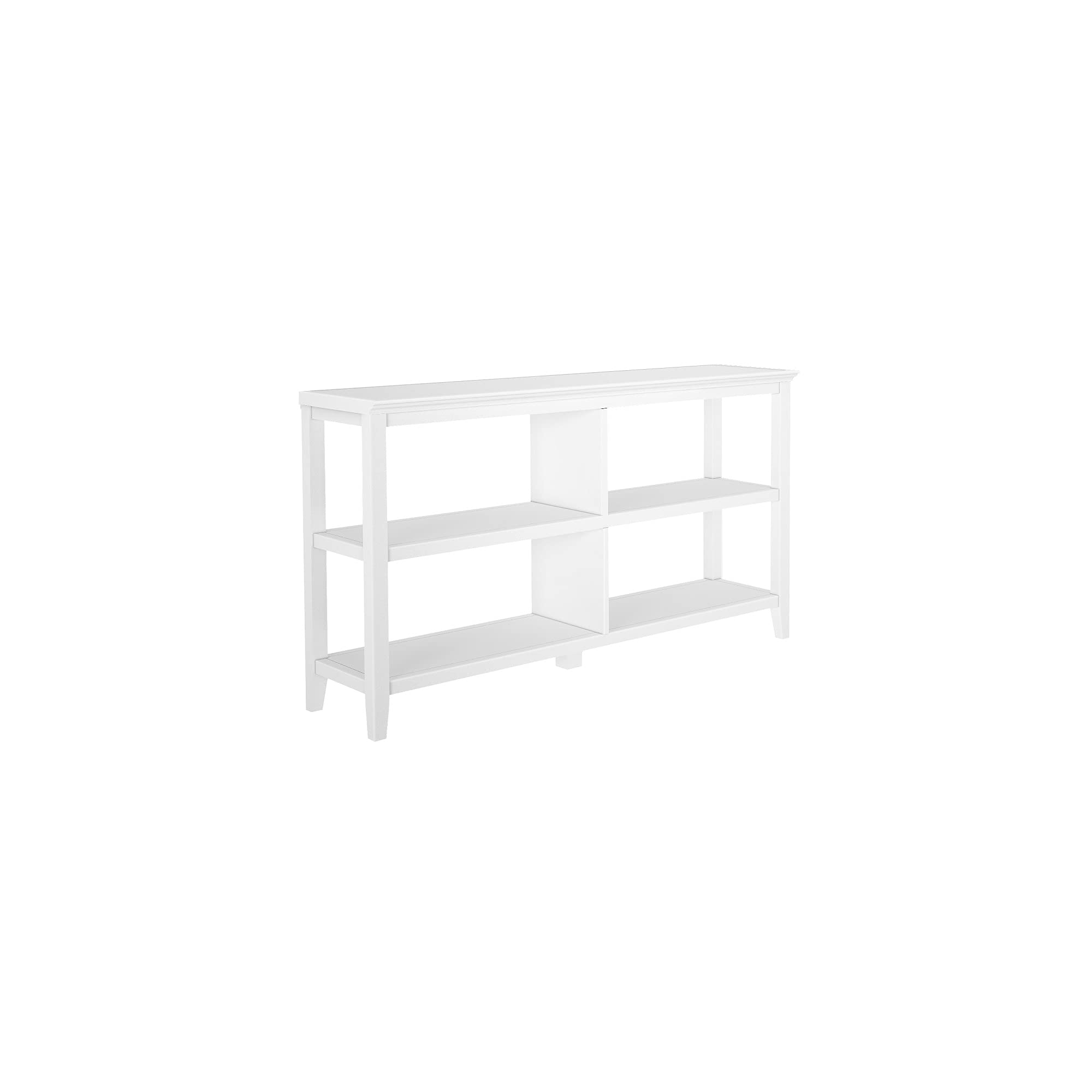 NewRidge Home Goods NewRidge Home Bookcase Bookshelf, Horrizontal, White