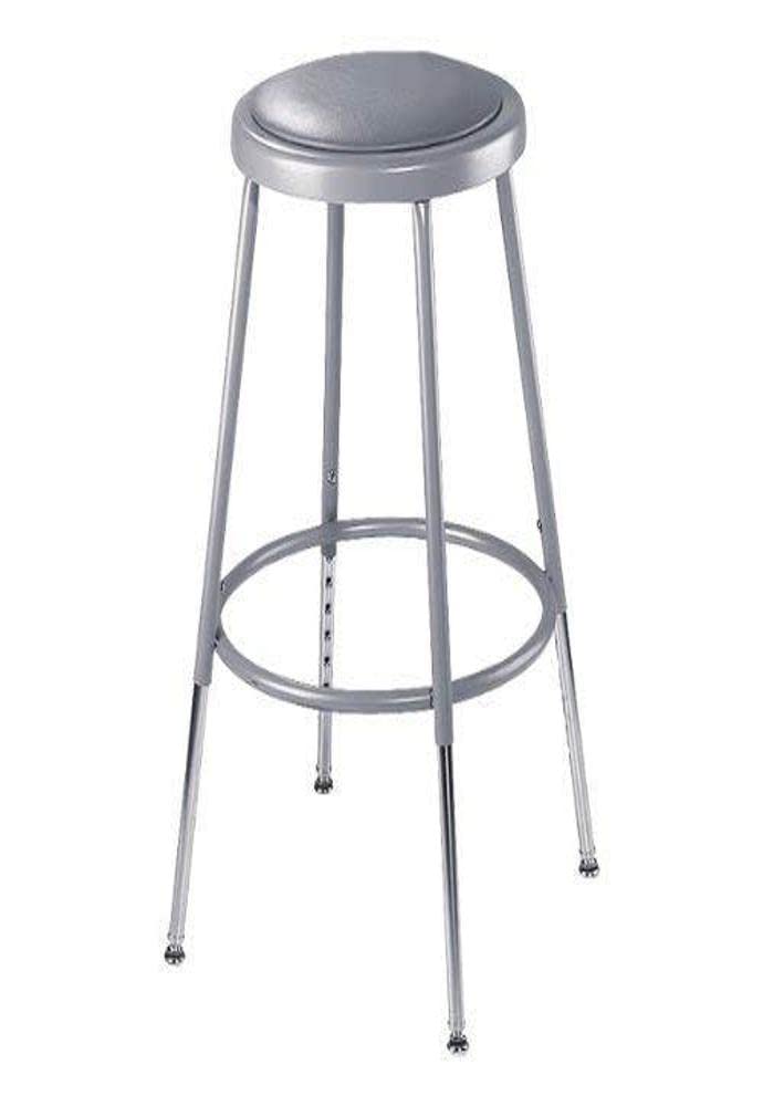 National Public Seating Stools, 25-33, Grey