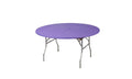 Kwik-Covers 60 Round Fitted Plastic Table Covers, Bundle of 5 (Purple)