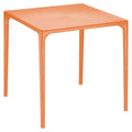 Compamia Mango 28 Square Patio Dining Table in Orange, Commercial Grade