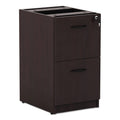 Alera ALEVA542822MY 15.63 in. x 20.5 in. x 28.5 in. Valencia Series 2-Drawer Full File Pedestal - Mahogany
