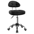 BFTOU Black Square Minimalist Swivel Stool with Wheel Perfect for Work SPA Shop Massage Height-Adjustable and Cost-Effective Rol