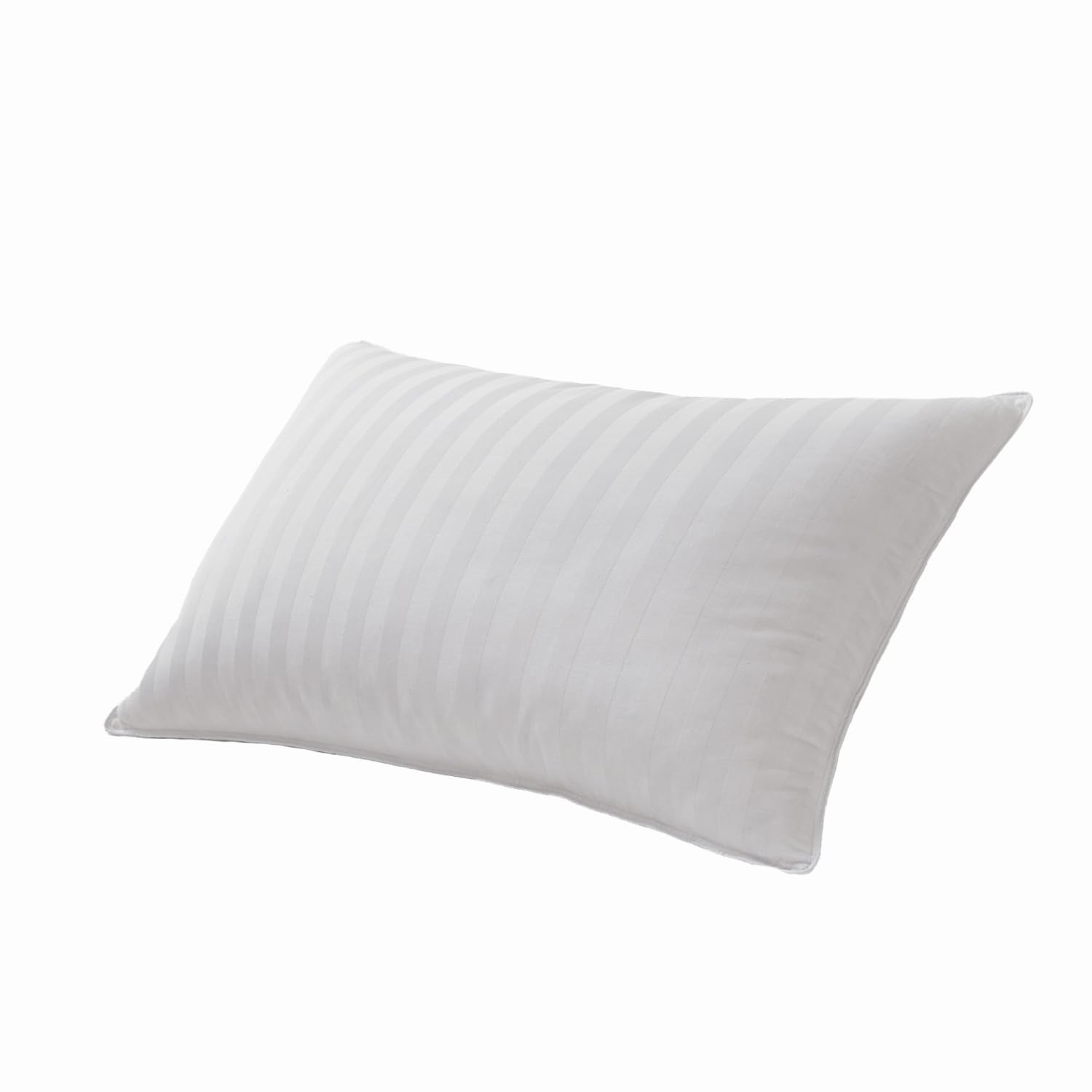 Blue Ridge Home Fashions White 600 Fill Power Medium Firm Stomach/Back Sleeper-500 Thread Made in USA Bed Pillows, 1 Count (Pack