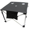 EZ Travel Collection Folding Fabric Picnic Table Side Camping and Beach Beverage Stand