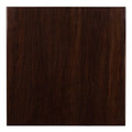 Flash Furniture Glenbrook 36 Square High-Gloss Walnut Resin Table Top with 2 Thick Drop-Lip