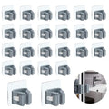 3-H 40-Pack Self Adhesive Broom Holder Wall Mount - Heavy Duty No Drill Broom Organizer for Garage Closet Kitchen, Plastic Stora