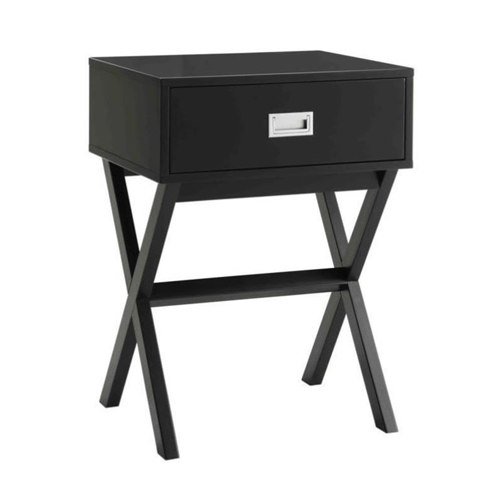 Convenience Concepts Designs2Go Landon 1 Drawer End Table, unspecified, Black
