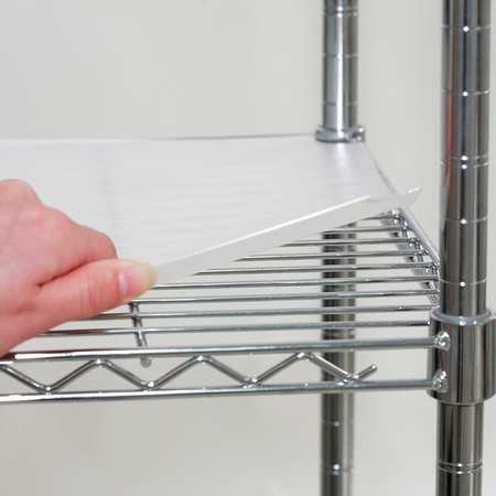 Shelf Liner, 24 x 18 in., Clear, PK4