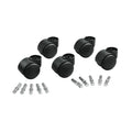 Deluxe Futura Hooded Chair Mat Casters, 7/16 Dia. x7/8 Long and 3/8 Dia. x7/8 Long Stems, 120 lbs./Caster, Matte Black Finish, 5