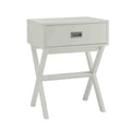 Convenience Concepts Designs2Go Landon 1 Drawer End Table, unspecified, White