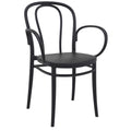 Compamia Victor XL Resin Outdoor Arm Chair Black (Set of 2)