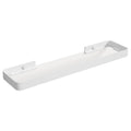 Danpoo 20 Inch Long Floating Shelf White, Clear Tempered Glass Wall Shelf - Spacious and Stylish Storage for Your Home
