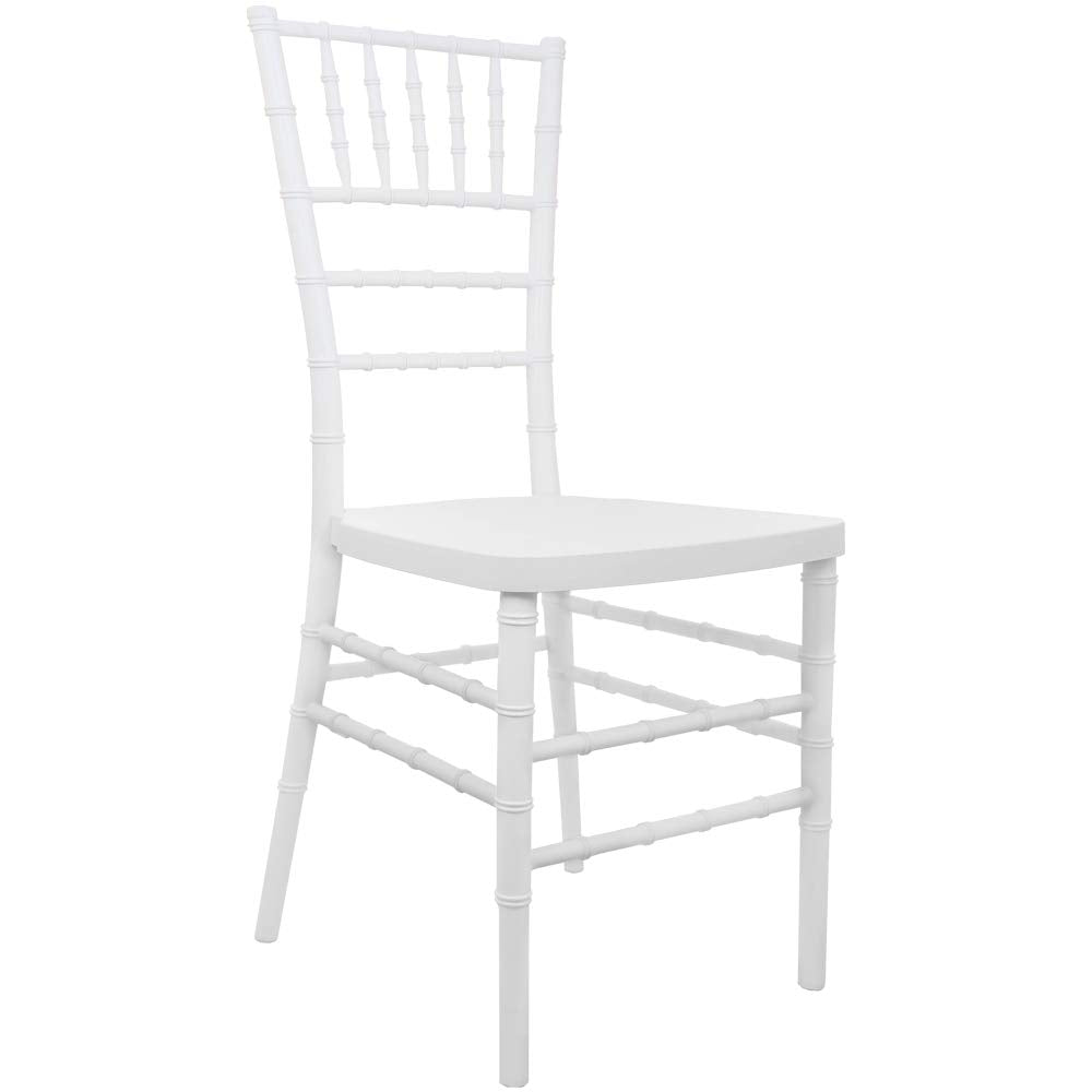 Flash Furniture Advantage White Resin Chiavari Chair