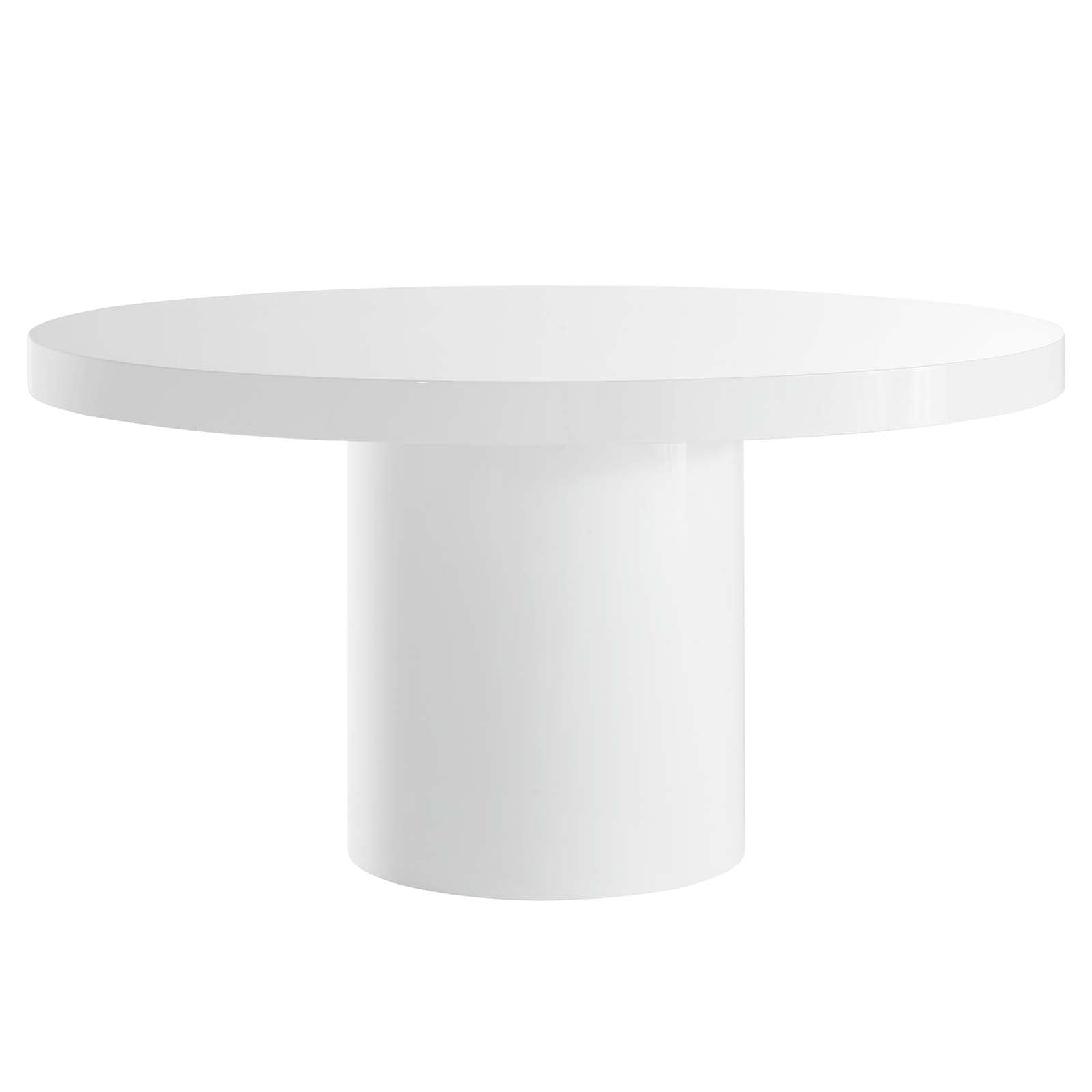 Modway EEI-4910-WHI Gratify 60 Round Dining Table, White