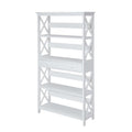Convenience Concepts Oxford 5 Tier Bookcase with Drawer, White,11.75D x 31.5W x 59.75H