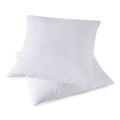 HOMESJUN Throw Pillow Inserts, Set of 2 Down Feather Pillows Inserts Bed and Couch Pillows Cotton Cover, 20x20 Inches