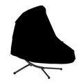 StorMaster 73 Inch Patio Hanging Chaise Lounge and Stand Cover with Zipper Waterproof Outdoor Curved Steel Hammock Lounger Swing