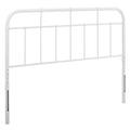 Modway Alessia Modern Farmhouse Metal Headboard, Full, White