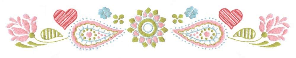Design Works Crafts Tobin, 20 x 30 Stamped Pillowcases for Embroidery, Paisley Heart