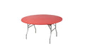 Kwik-Covers 60 Round Fitted Plastic Table Covers, Bundle of 5 (Red)