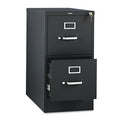 HON 310 Series Vertical Files w/Locks-2 Drawer File, Vertical, Letter, 15x26-1/2x29, Black