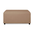 PureFit Super Stretch Soft Form Fit Ottoman Cover Rectangle - Ottoman Slipcovers for Foot Stool & Folding Storage Furniture for 