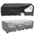 Heavy Duty Patio Furniture Covers Waterproof, Mrrihand Patio Furniture Outdoor Sectional Sofa Set , Patio Table and Chair Set Co