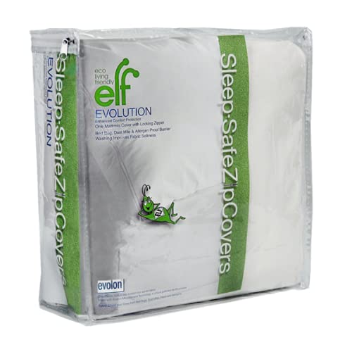 Evolon Mattress Protector | Zippered Mattress Encasement | Sleep Safe ZipCover 18 King