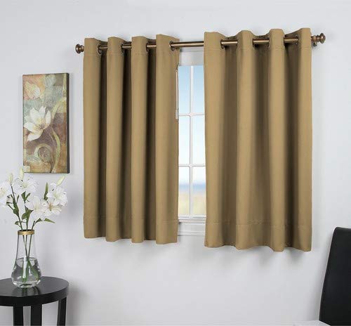 Short Panel Blackout Curtain - Sand 45