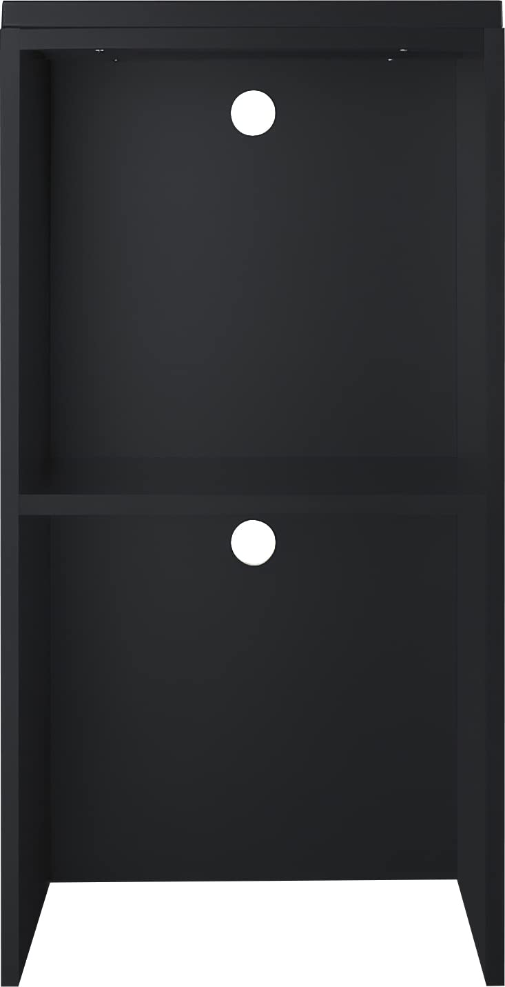 Summit Appliance CWH1 19.5 Wide Casework Hutch, Black; Compatible with SM902BL or SM903BSA Microwaves; Cord Cutouts; Ships Fully