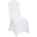 VEVOR 150 Pcs White Chair Covers Polyester Spandex Chair Cover Stretch Slipcovers for Wedding Party Dining Banquet Flat-Front Ch
