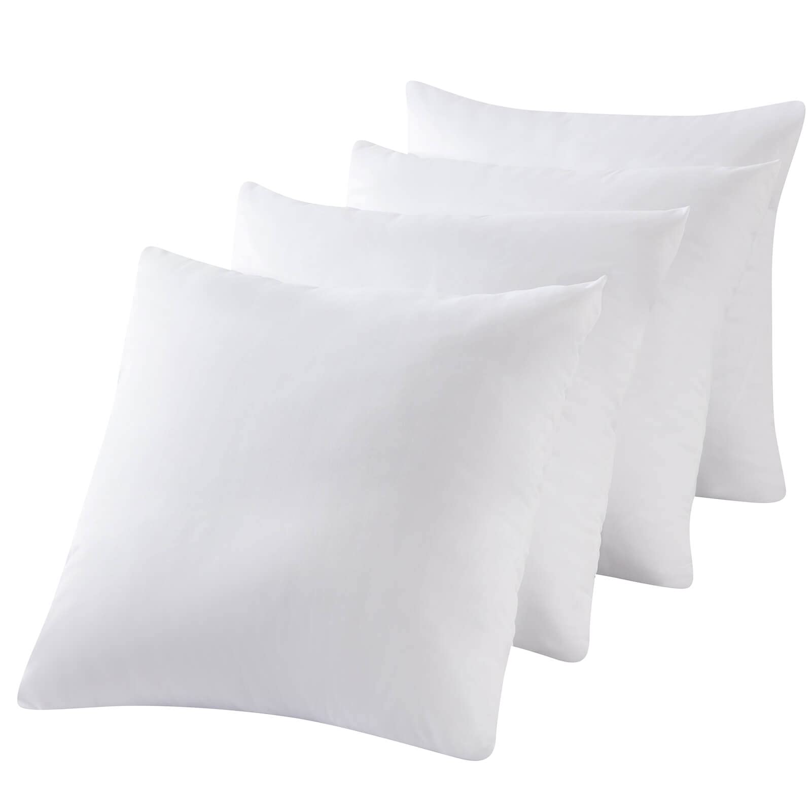 Kingnex 4 Pack Waterproof Down Feather Proof Pillow Protectors 24x24 Poke Proof Pillow Covers for Euro Square Throw Pillow