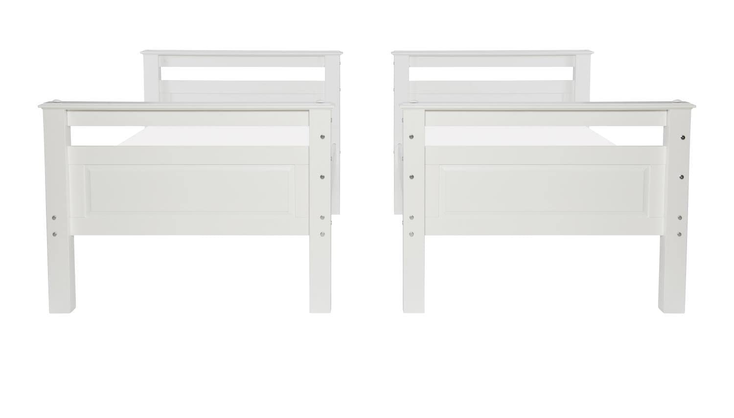 Powell White Bunk Bed, Twin,