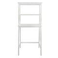 Casual Home Spacesaver 100% Solid Wood Over The Toilet Rack with Shelves - White