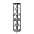 Convenience Concepts Omega 5 Tier Corner Bookcase, Gray