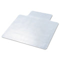 deflecto EconoMat Occasional Use Chair Mat for Low Pile 45 x 53 w/Lip Clear