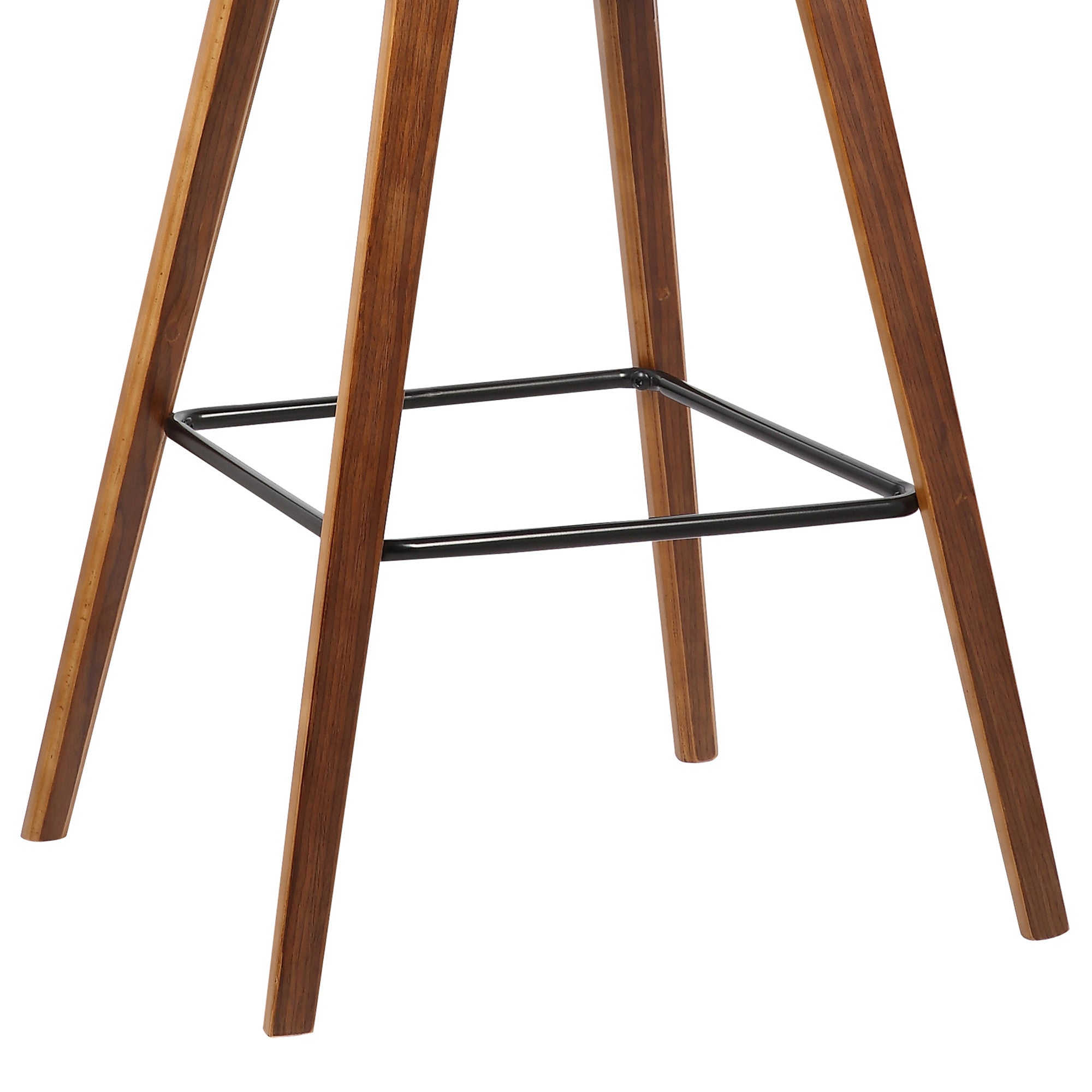 26 Brown Faux Leather Mid Century Modern Bar Stool
