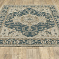 7 x 9 gray Oriental Stain Resistant Indoor Outdoor Area Rug