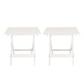 Casual Home Small Folding Side Table (2-Piece Set), 100% Solid Wood, Portable Patio Outdoor Small Table, Plant Stand, No Assembl