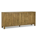 Kosas Home Orlando 4-Door Modern Solid Wood Sideboard in Light Brown
