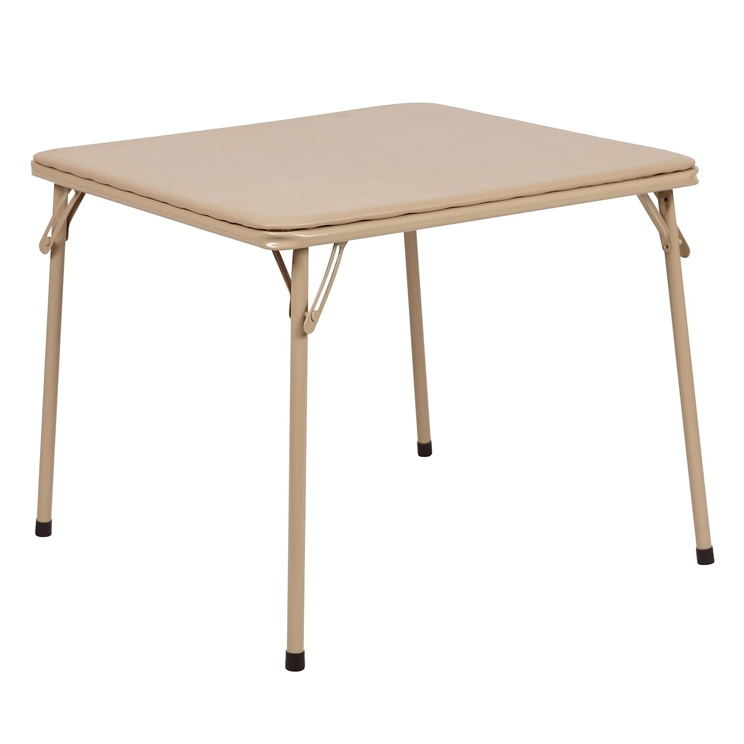 Flash Furniture Mindy Kids Tan Folding Table with Padded Top and Powder Coated Locking Legs