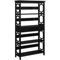 Convenience Concepts Omega 5 Tier Bookcase with Drawer, Black