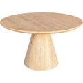 Meridian Furniture 877-T Linette Collection Mid-Century Modern Solid Acacia Wood Dining Table, 52 W x 52 D x 30 H