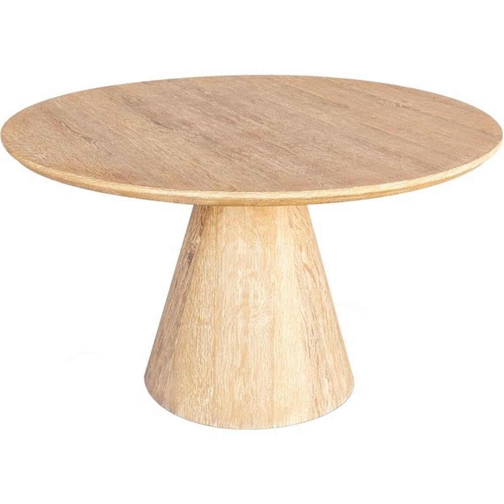 Meridian Furniture 877-T Linette Collection Mid-Century Modern Solid Acacia Wood Dining Table, 52 W x 52 D x 30 H