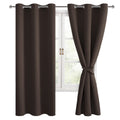 Hiasan Blackout Curtains for Bedroom and Living Room, Thermal Insulated, Noise Reducing Window Curtain Panels, Tiebacks Included